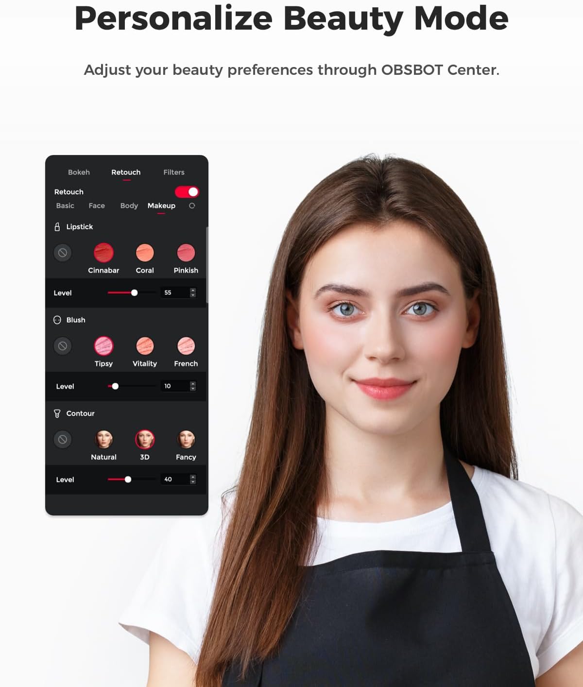 OBSBOT Meet SE 1080P 100FPS Webcam for PC, AI Framing Streaming Camera with 1/2.8" Sensor, Beauty Mode, Gesture Control, Staggered HDR, Web Camera for Desktop Computer, Laptop, Meeting.(Space Grey) - Image 7