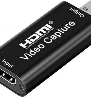 Audio Express AXHDCAP 4K HDMI Video Capture Card, Cam Link Card Game Audio Adapter HDMI to USB 2.0 Record Capture Device for Streaming, Live Broadcasting, Video Conference, Teaching, Gaming