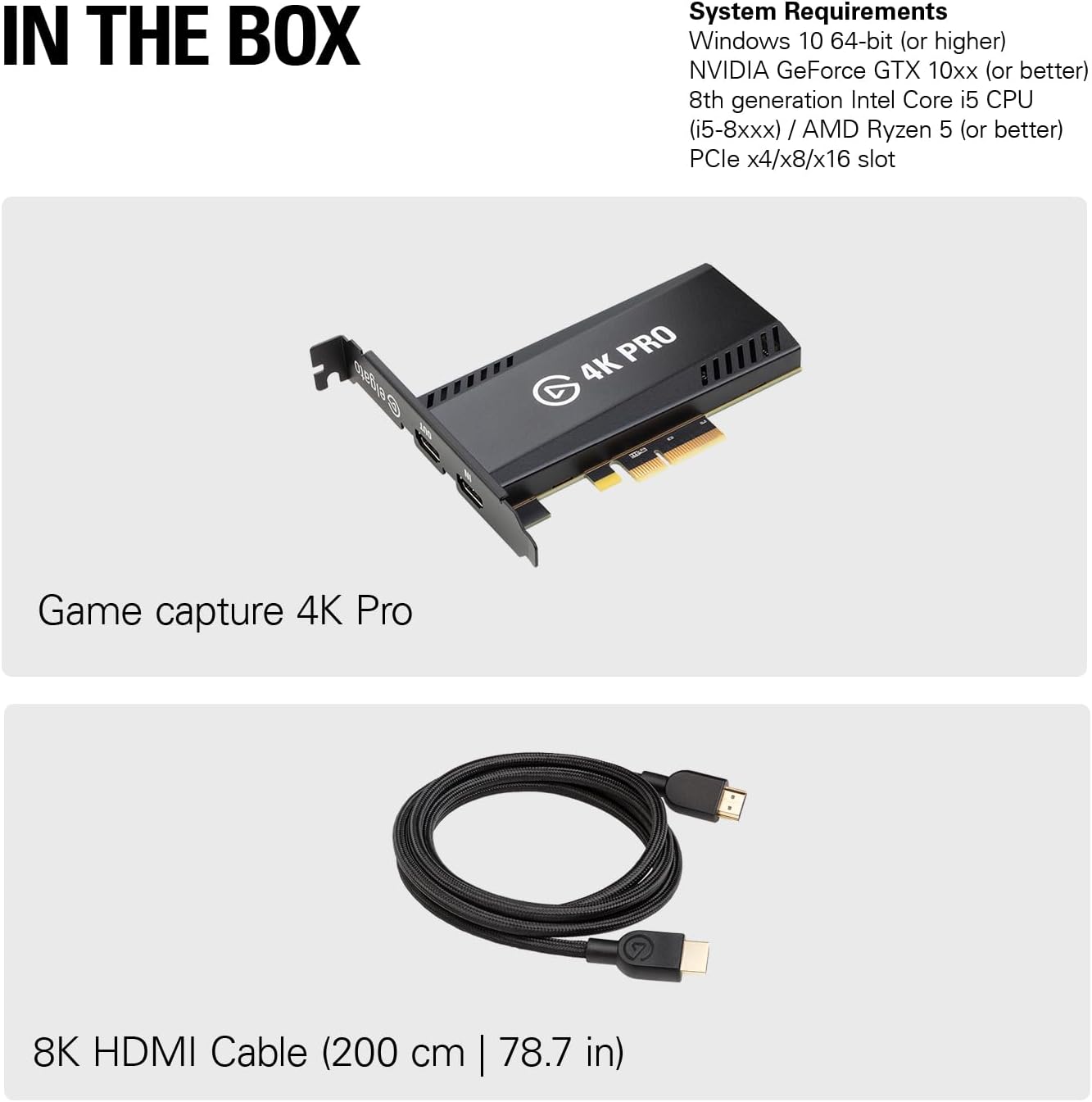 Elgato 4K Pro Internal Capture Card, 8K60 Passthrough | 4K60 HDR10 capture, HDMI 2.1, Up to 1080p240 recording, VRR support, Ultra-low latency, Dual PC setup compatible - Image 10